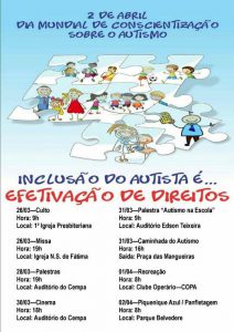Paulo Afonso realiza programação alusiva ao Dia Mundial de Conscientização sobre o Autismo