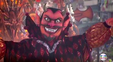 Demônios desfilam no Carnaval do RJ. Apresentação incluiu simulação de sexo e uma “barca para o inferno”