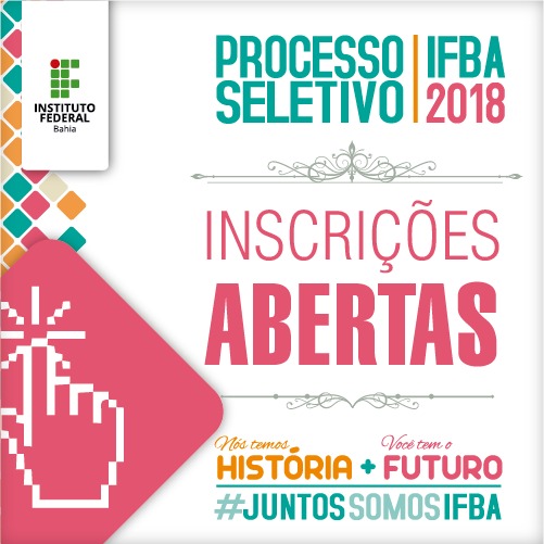 Abertas inscrições para Processo Seletivo 2017 do IFBA