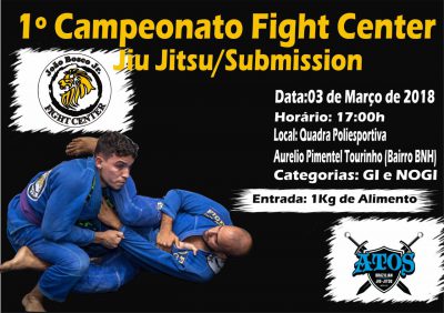 Vem ai: 1º Campeonato Fight Center Jiu Jitsu/Submission
