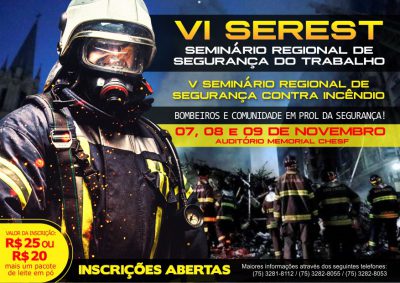 Corpo de Bombeiros realiza 6° Seminário de Segurança no Trabalho em Paulo Afonso