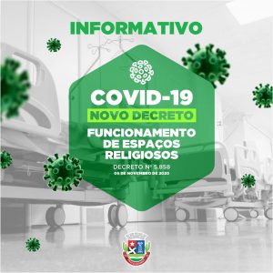 Novo decreto municipal altera limite de fieis em templos religiosos para 50% da capacidade
