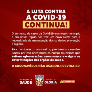 Alerta! ?Casos de Covid-19 Aumentam na Cidade de Glória.