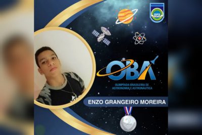 Aluno da rede municipal de Glória-BA conquista medalha de prata na Olimpíada Brasileira de Astronomia e Astronáutica