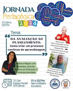 Bahia: Glória realizará sua Jornada Pedagógica 2024, no dia 31 de janeiro. Participe…