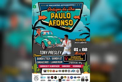 Final de semana acontece o 5º Encontro Automotivo “Antigos da Ilha” em Paulo Afonso [VEJA PROGRAMAÇÃO]