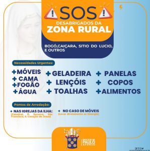 Diocese promove campanha “SOS desabrigadas da zona rural de Paulo Afonso”