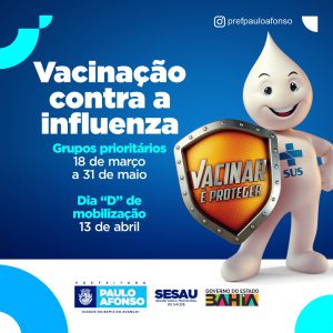 Campanha Nacional de Vacinação contra Influenza tem início dia 18 e contempla grupos prioritários nesta primeira etapa