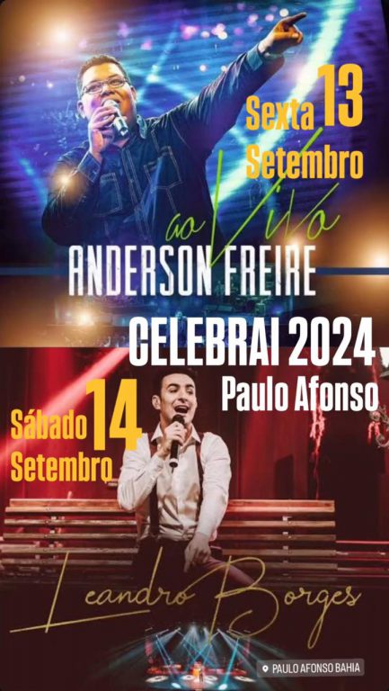 

								<a href="http://jornalvisao.com.br/anderson-freire-leandro-borges-e-mahatma-jade-sao-as-atracoes-do-celebrai-2024-em-paulo-afonso-ba/">
									<h2>Anderson Freire, Leandro Borges e Mahatma Jade são as atrações do Celebrai 2024 em Paulo Afonso – BA</h2>

									<p>O Celebrai, um dos maiores eventos cristãos do Sertão baiano, completa 21 anos em 2024 e promete atrair uma multidão no próximo final de semana, dias 13 e 14 de setembro, na...</p>
								</a>
						   			 